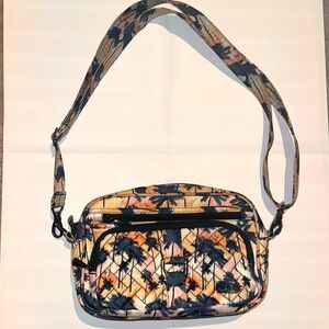 Lug Carousel Crossbody Purse Tropical Print - gently used condition